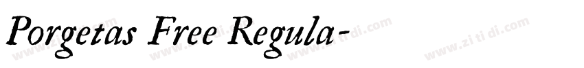 Porgetas Free Regula字体转换